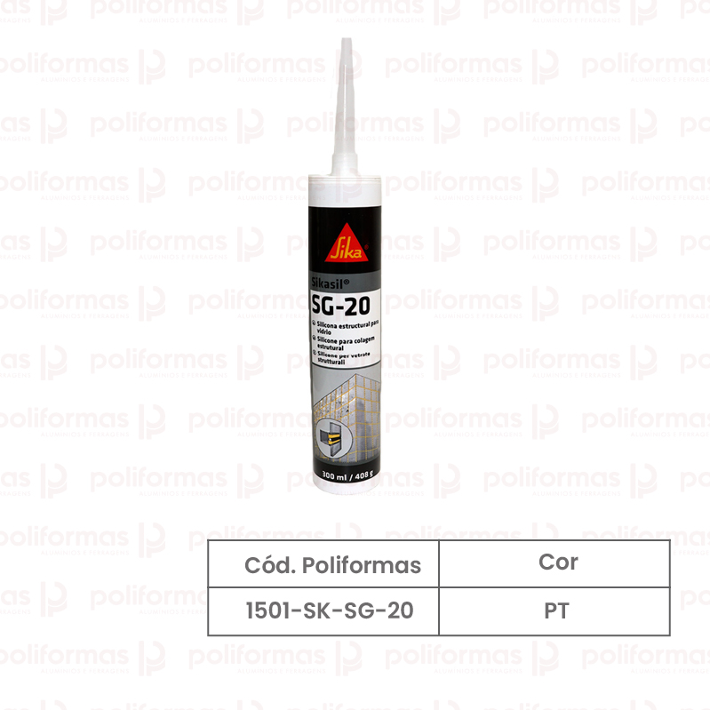 Silicone estrutural sikasil 408gr