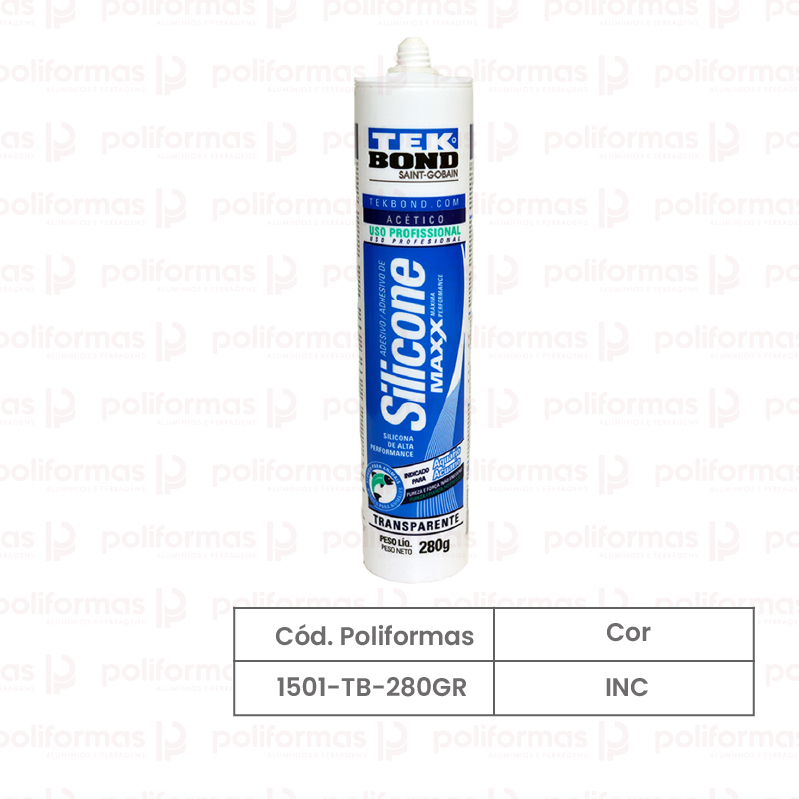 Silicone acético incolor Tek Bond 280g