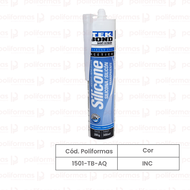 Silicone acético aquário 280gr