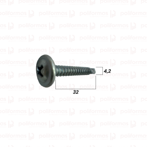 Parafuso Flangeado Philips 4,2x32
