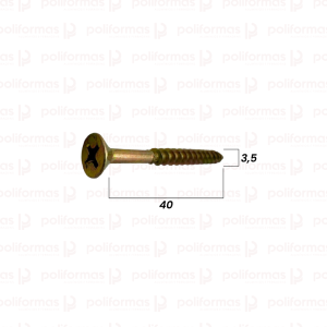 Parafuso 3,5 x 40 Fixer Chato Philips